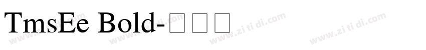 TmsEe Bold字体转换